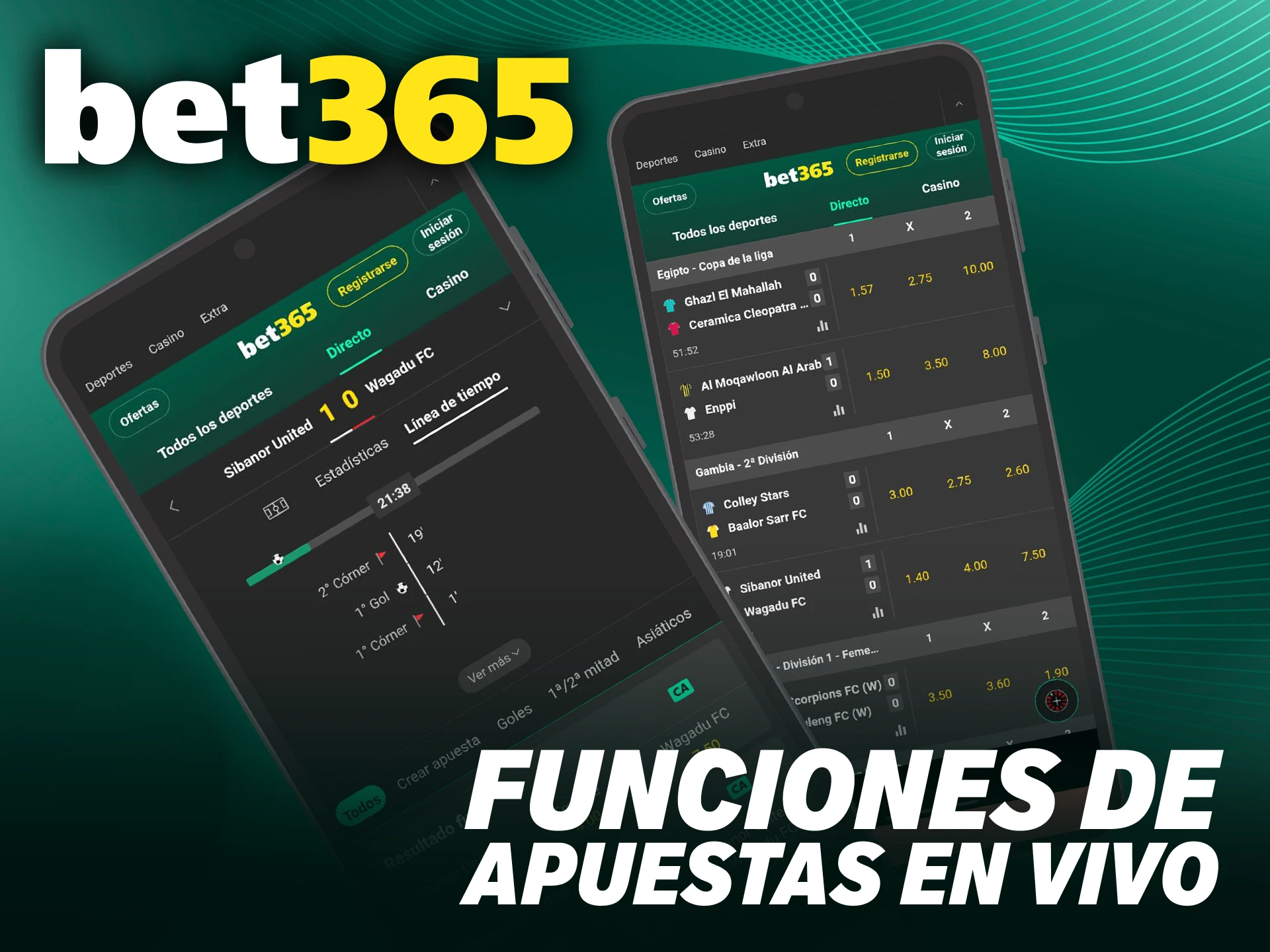 Disfruta de las Bet365 apuestas en vivo en tu dispositivo Android.