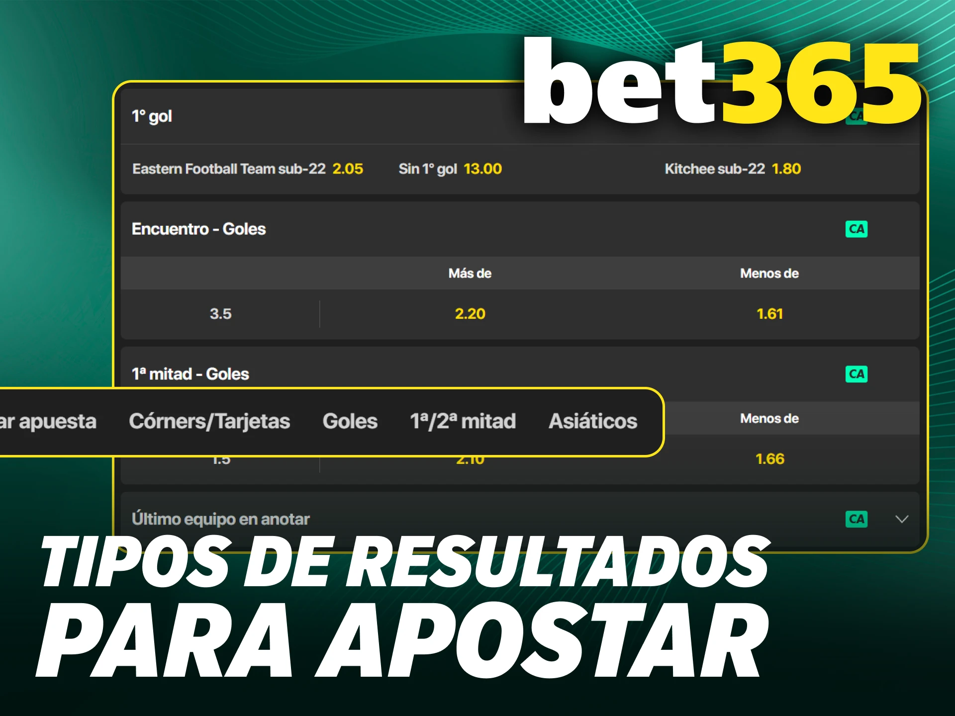 Analiza resultados en Bet365 para decidir cómo hacer una apuesta inteligente.