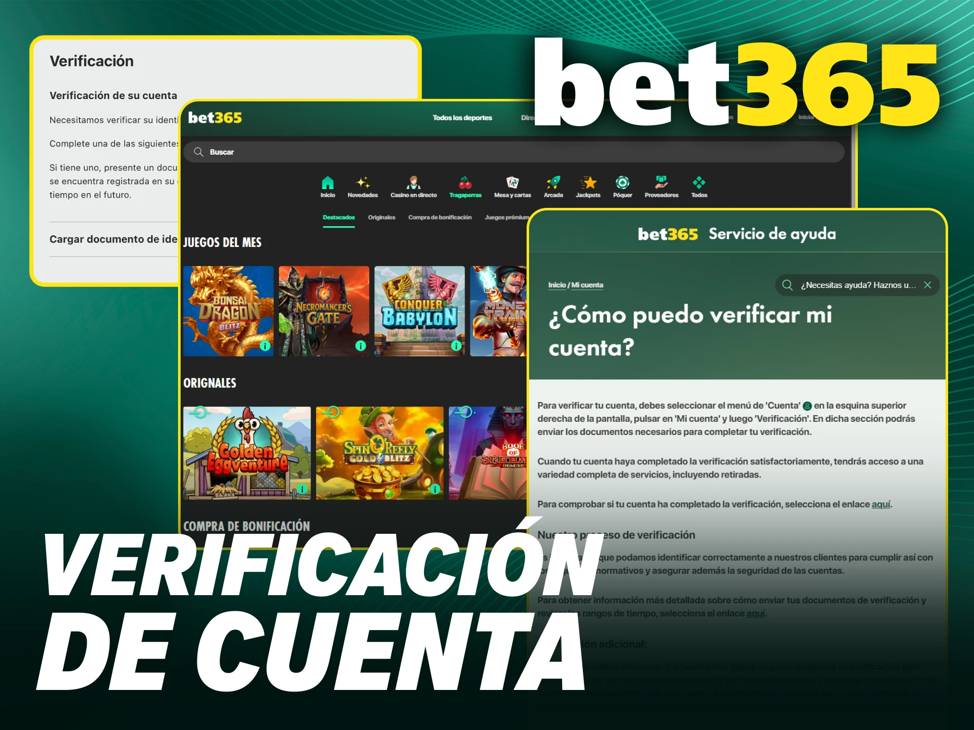 Valida la Bet365 verificación para lograr hacer una apuesta segura.