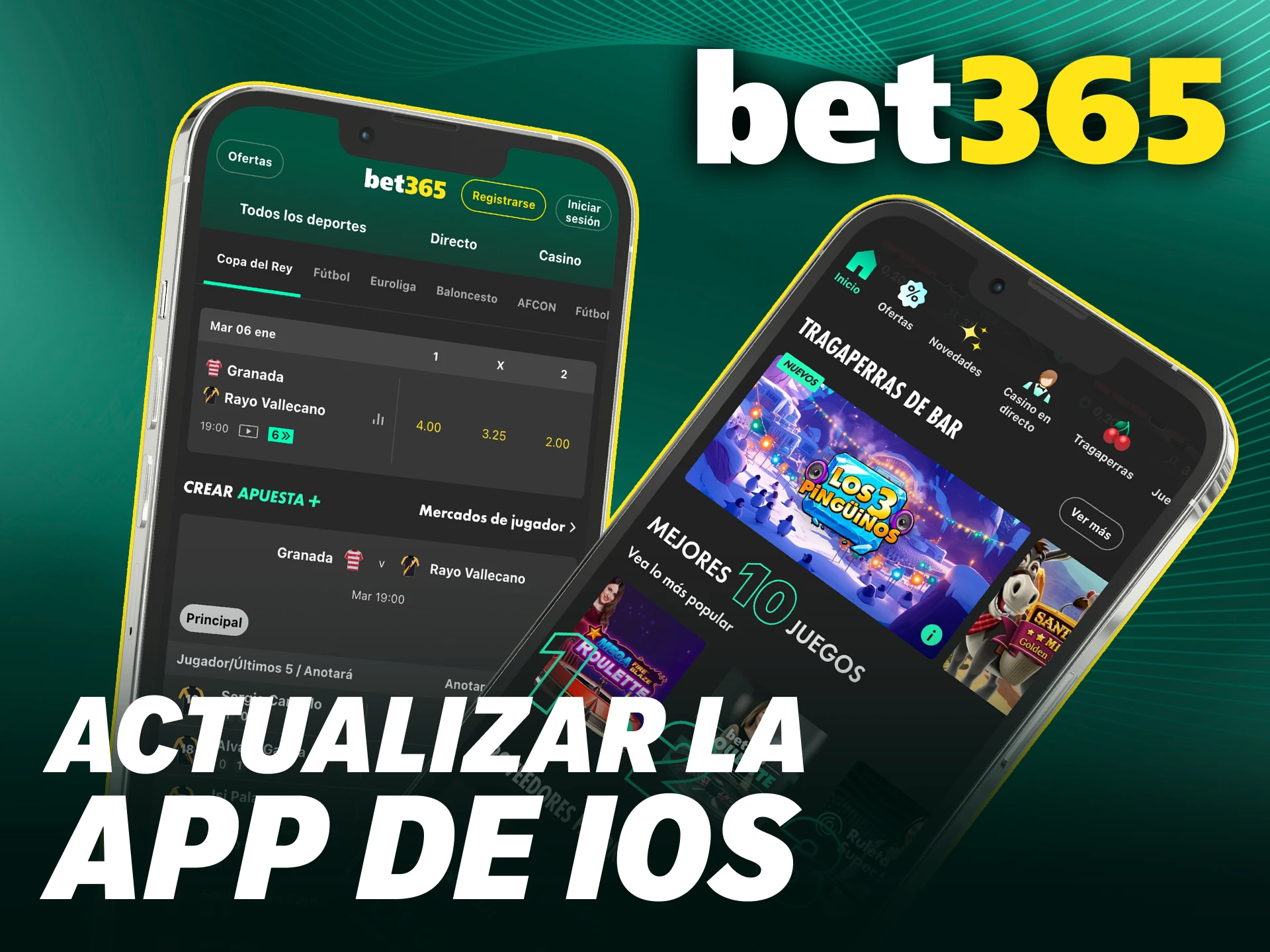Descarga las mejoras de rendimiento para tu aplicación de Bet365 iOS.