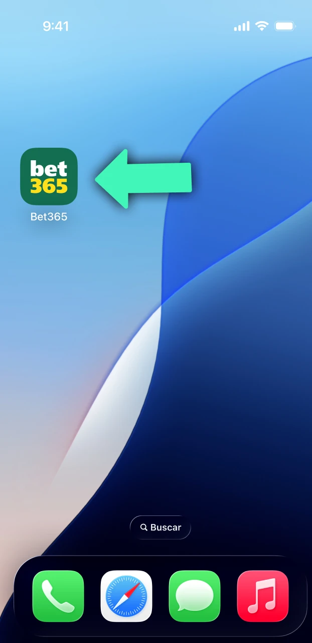 Inicia la herramienta y comienza a usar Bet365 en iOS.