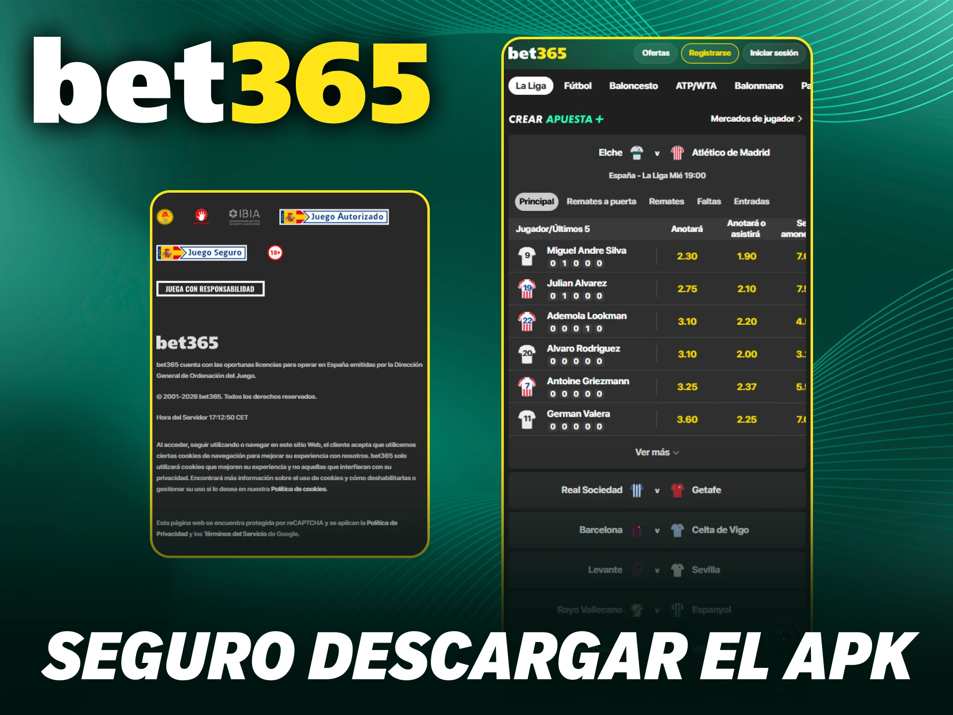 Descubre por qué es totalmente seguro bajar el archivo de Bet365 APK.