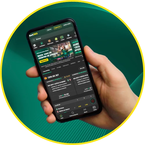 Entra a tu cuenta en cualquier lugar gracias a la aplicación Bet365 app.