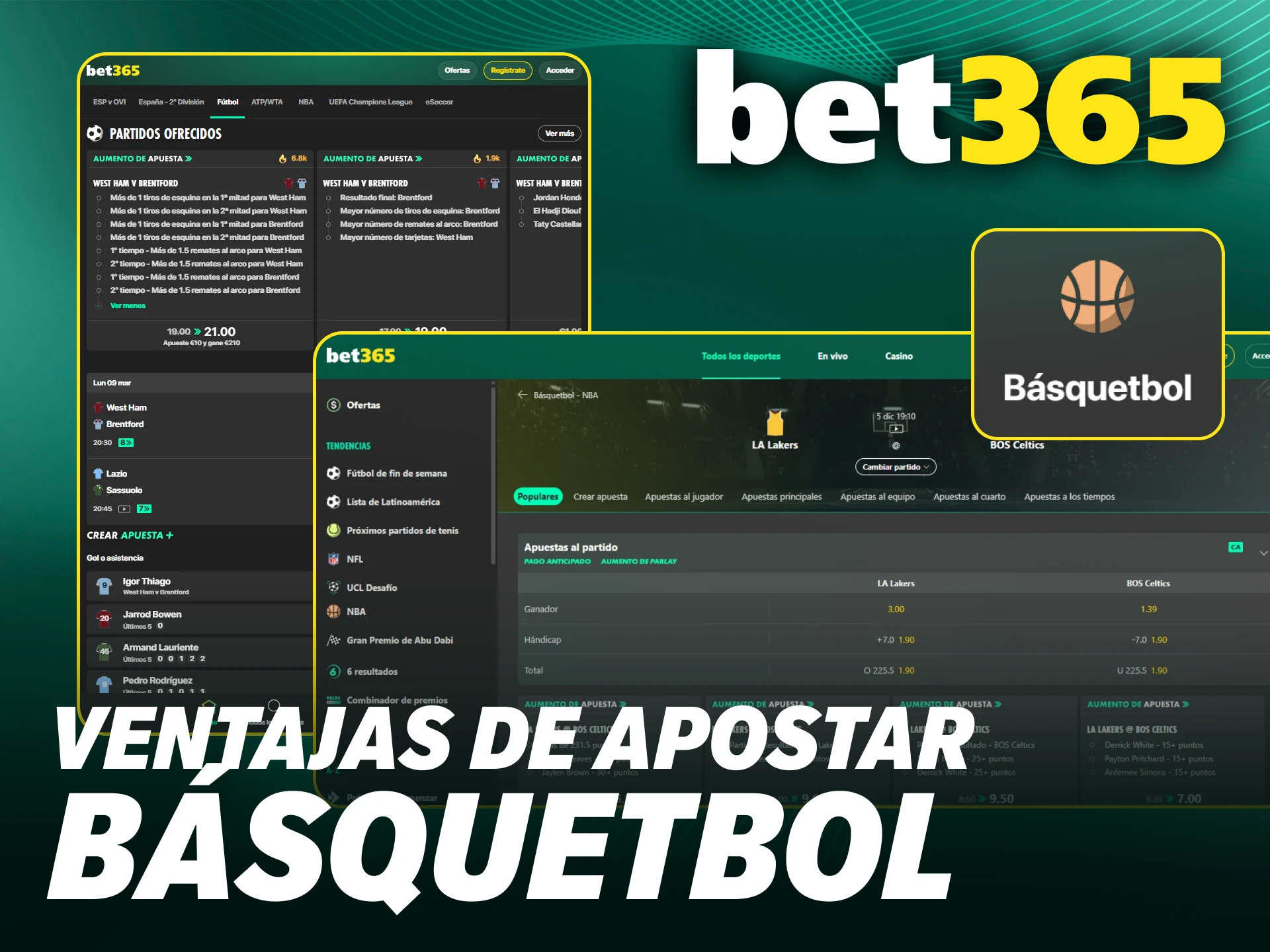 Aprovecha las cuotas competitivas al realizar apuestas de básquetbol en Bet365.