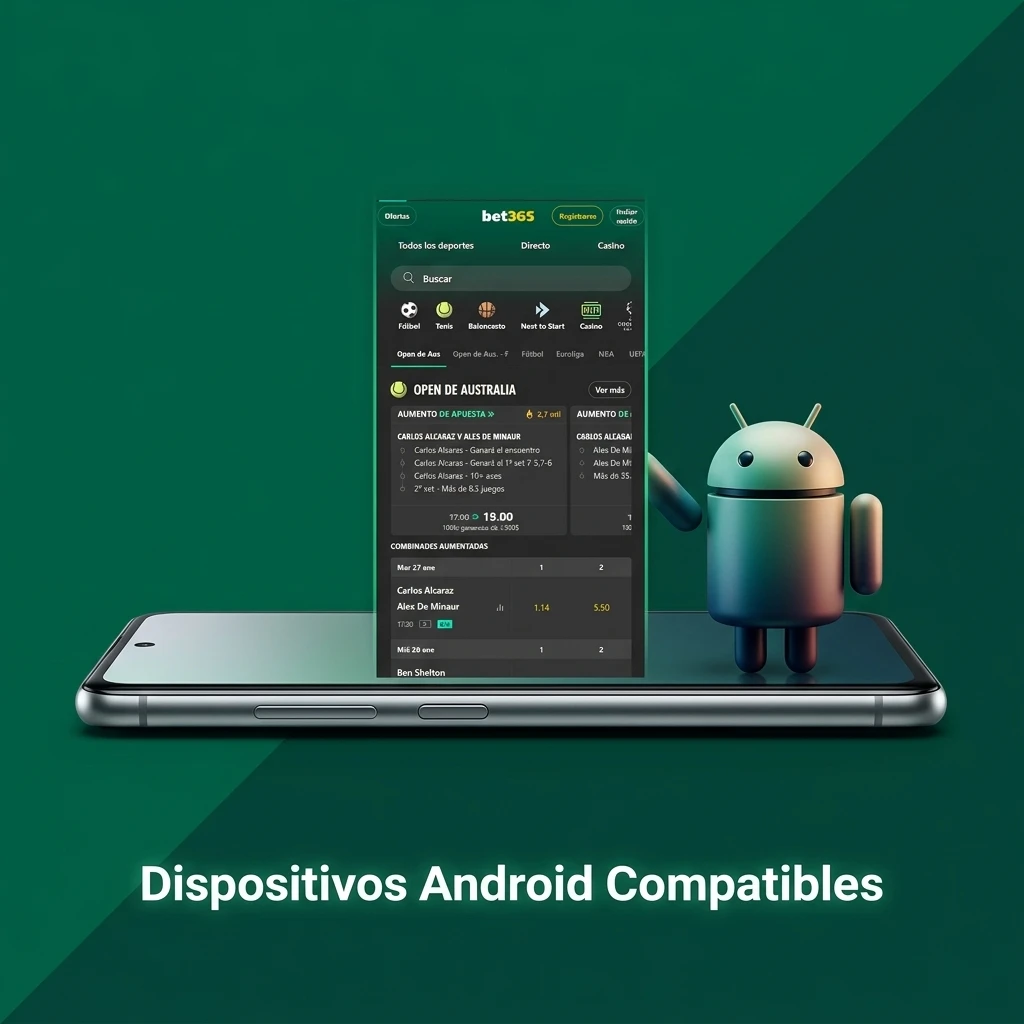 Lista de dispositivos Android compatibles con Bet365: Samsung, Xiaomi, Motorola, OnePlus, Google Pixel y OPPO