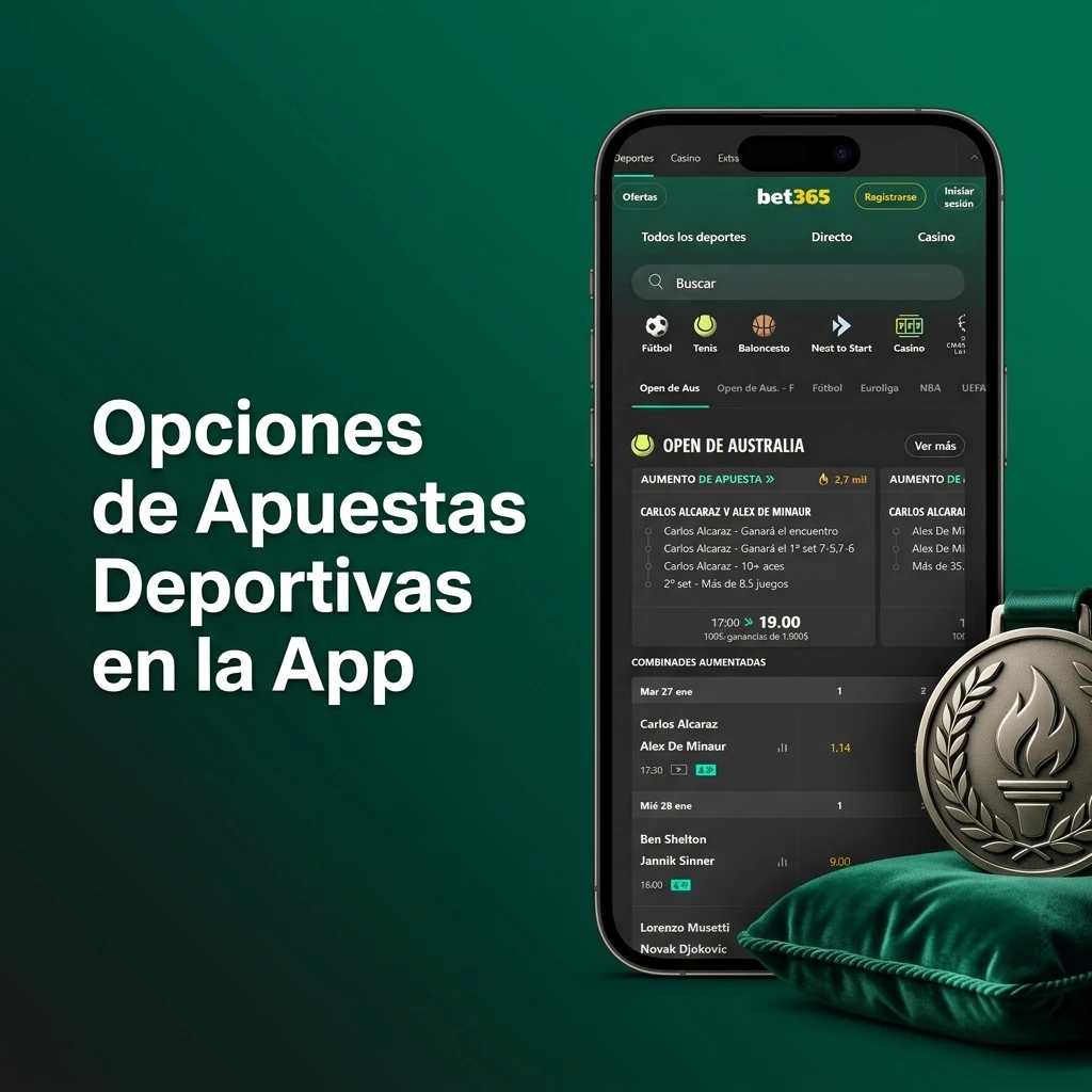 Opciones de apuestas deportivas en Bet365: fútbol, tenis, NBA, rugby, MMA, F1 y eSports desde Chile