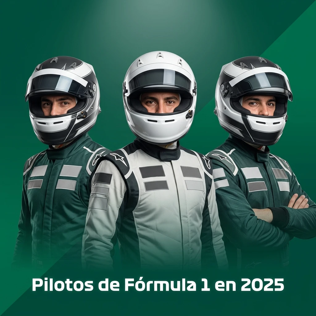 Tabla con pilotos y equipos de Fórmula 1 temporada 2025, incluyendo cuotas para el campeonato de constructores