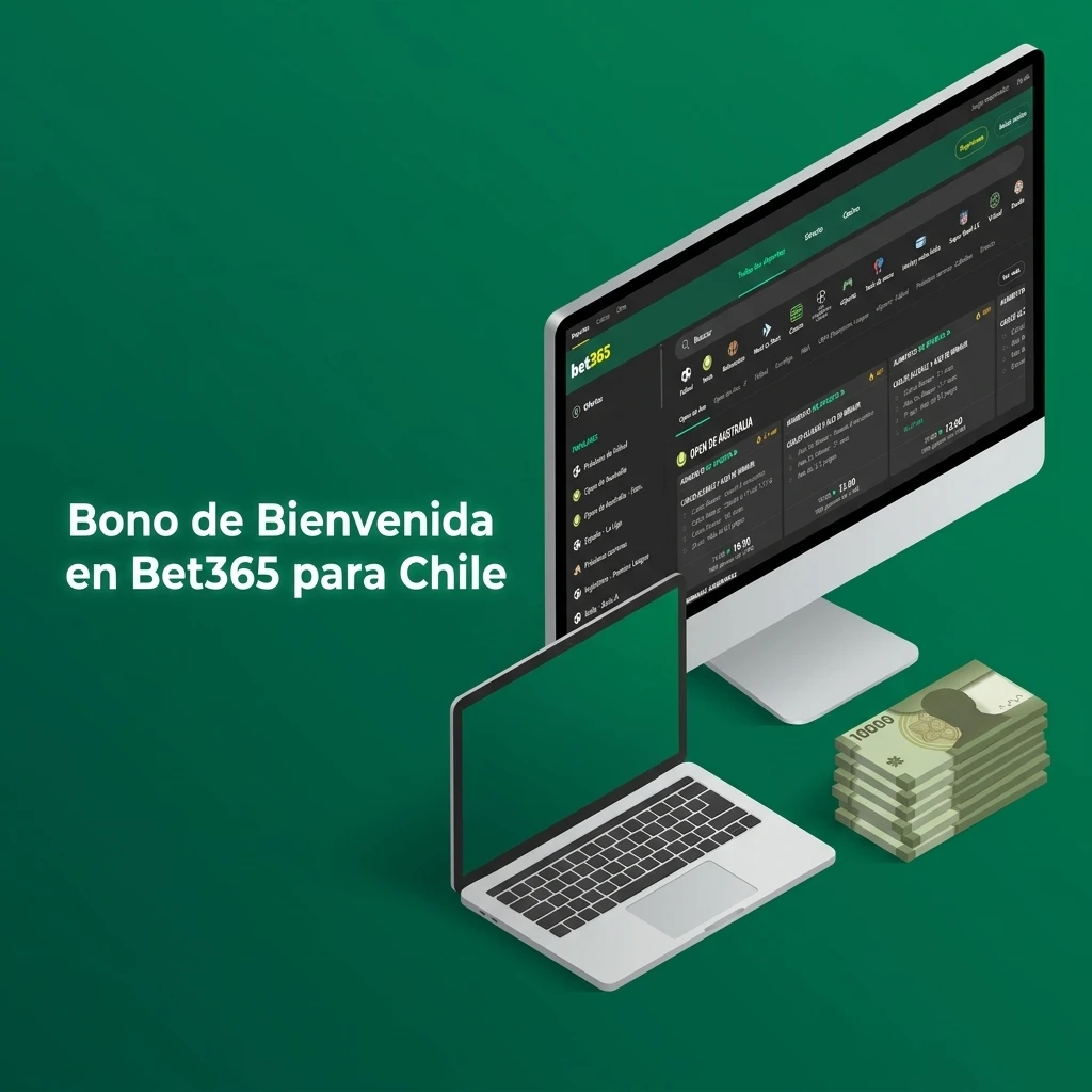 Bono de bienvenida Bet365 Chile: hasta 30 USD en créditos de apuesta con depósito mínimo de 10 USD