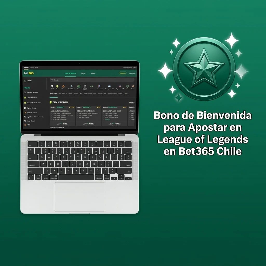 Bono de bienvenida Bet365 Chile hasta 30 USD en créditos de apuesta para esports y League of Legends
