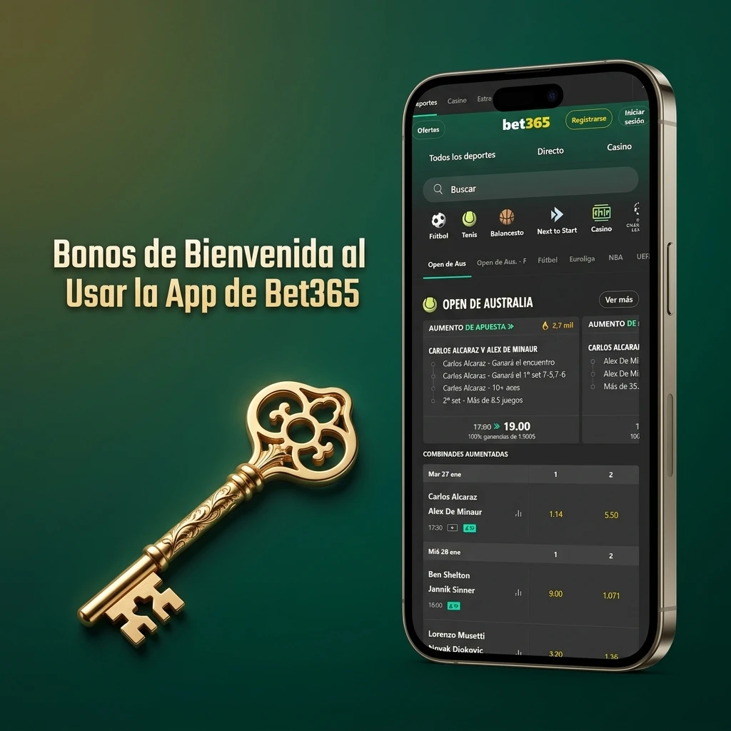 Bonos de bienvenida en la app Bet365 Chile: hasta USD 30 en créditos de apuesta para deportes y casino