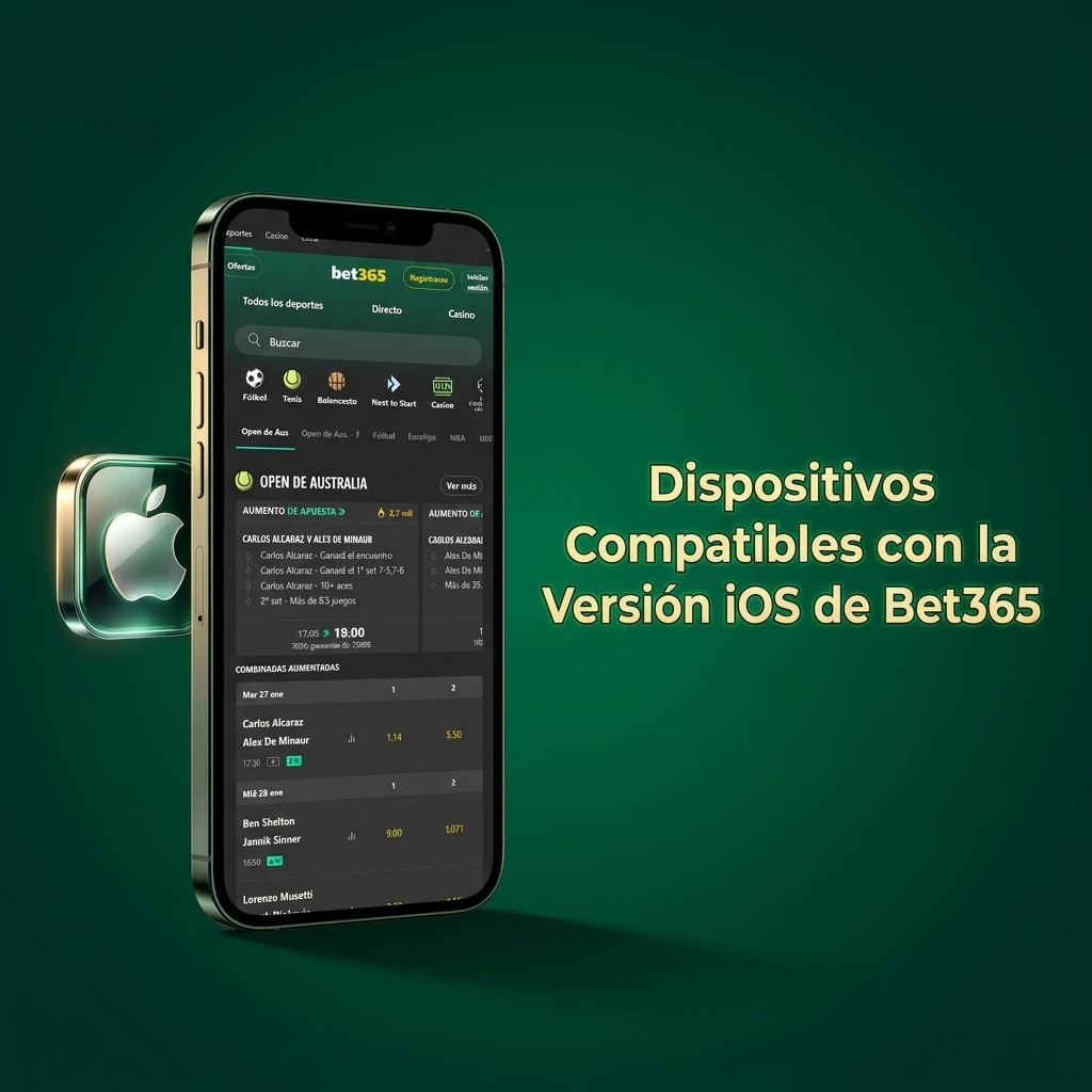 Dispositivos Apple compatibles con Bet365 iOS: iPhones y iPads con iOS 14 o superior para mejor experiencia