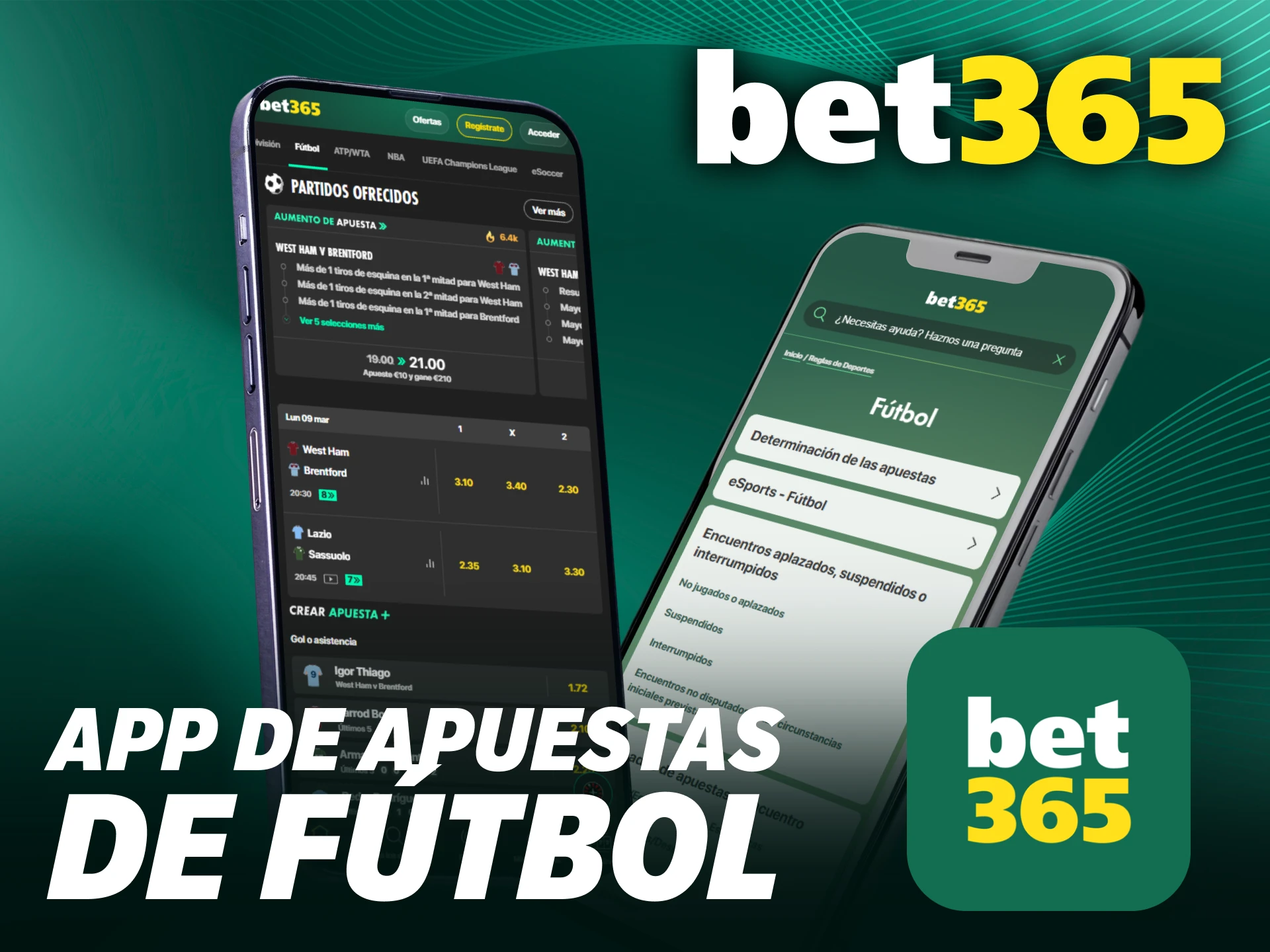 Descarga la aplicación móvil para realizar apuestas de fútbol en Bet365 Chile.