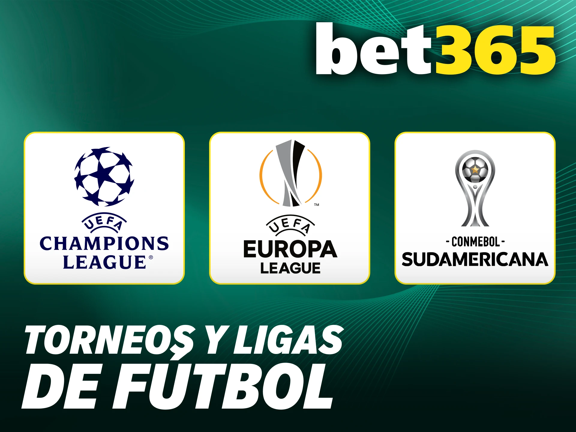 Apuesta en los torneos más destacados mediante apuestas de fútbol en Bet365.