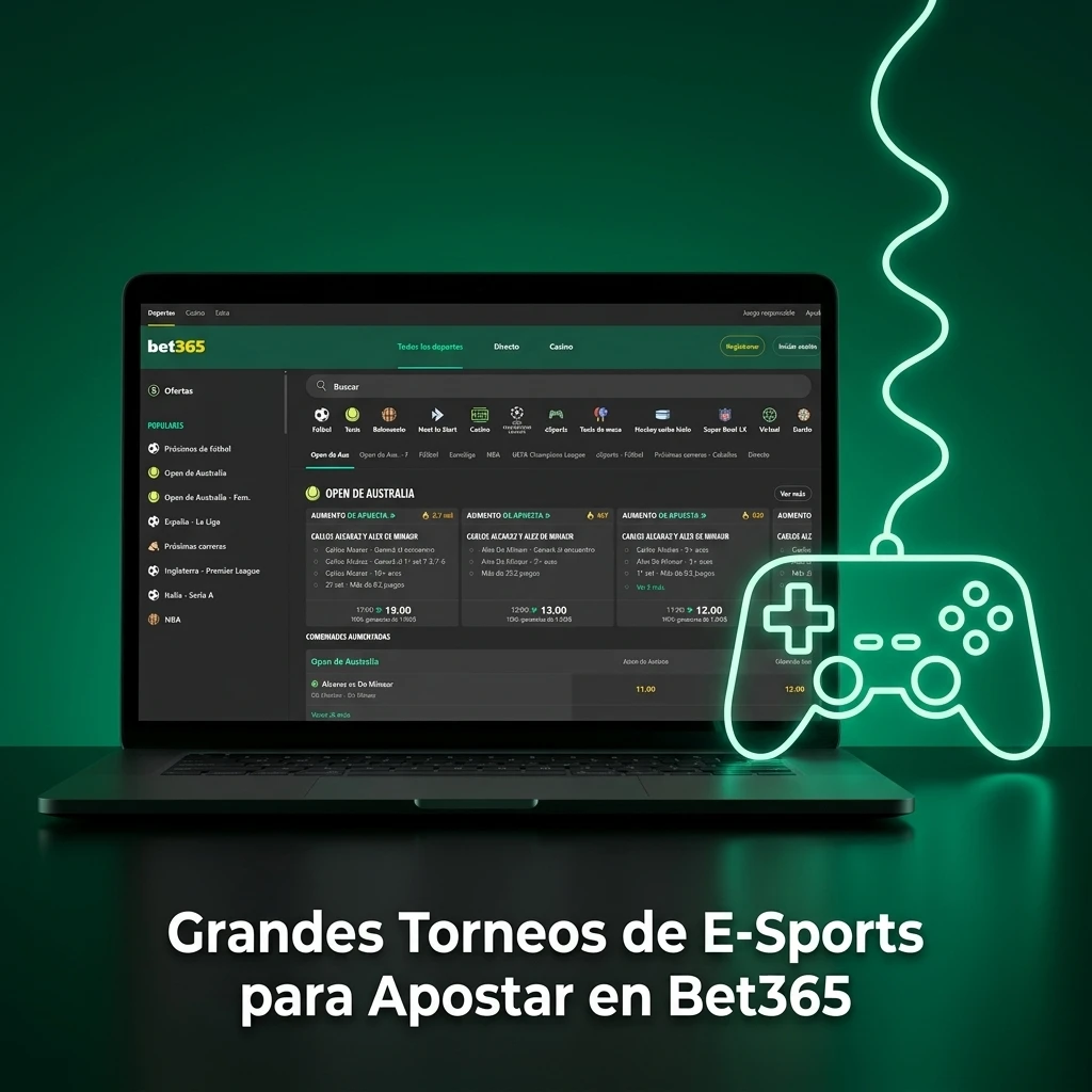 Torneos de e-sports en Bet365: CS2, Dota 2, LoL, Valorant y más para apostar en línea
