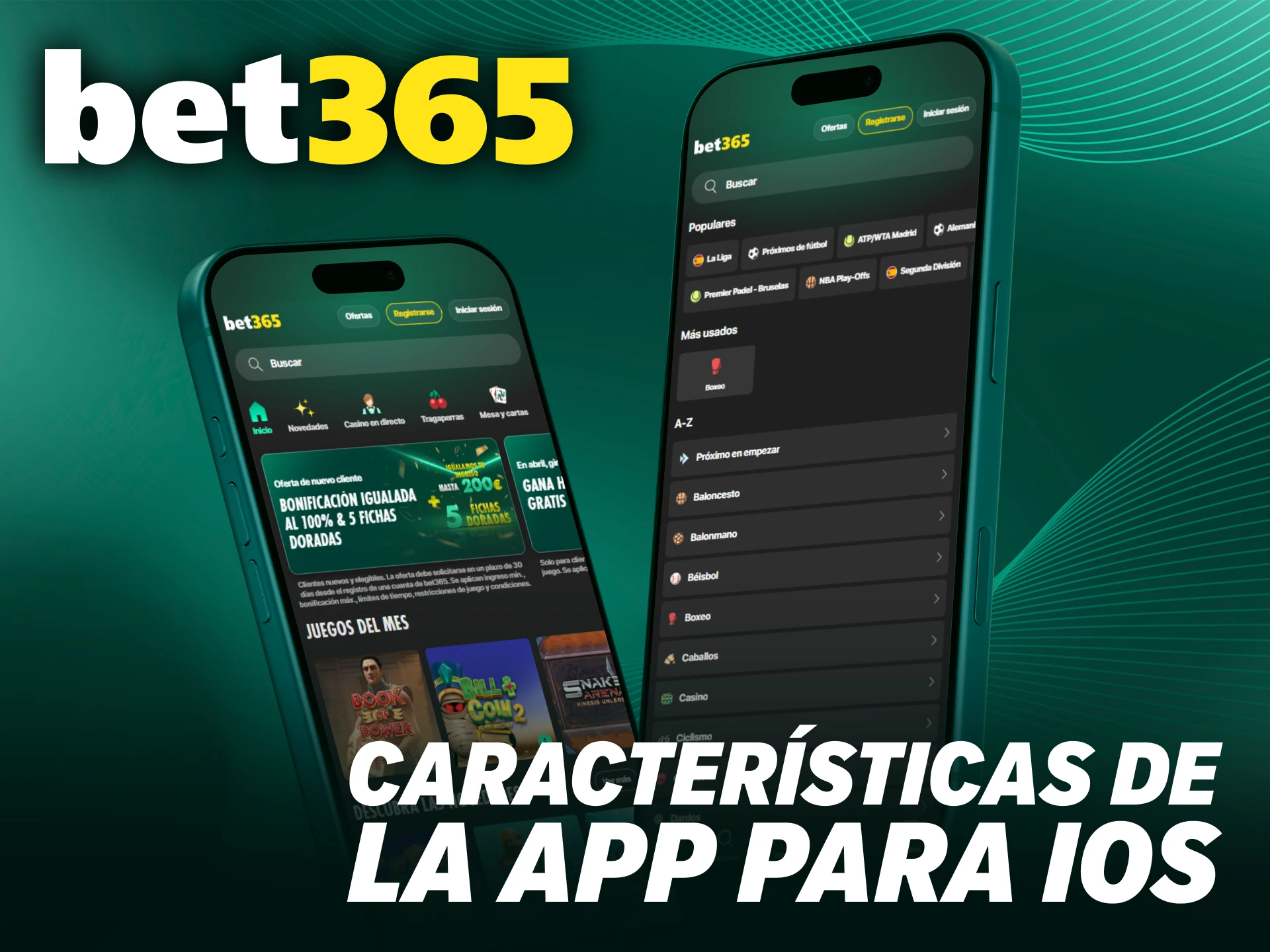 Descubre las funciones exclusivas que ofrece la aplicación Bet365 iOS.