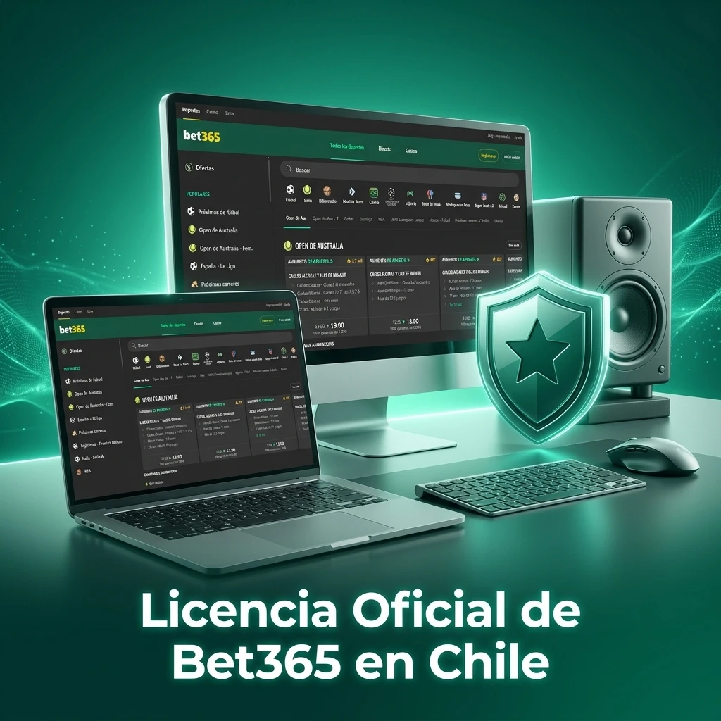 Licencia oficial de Bet365 en Chile con regulación de la Comisión de Juego de Gibraltar para seguridad y juego responsable
