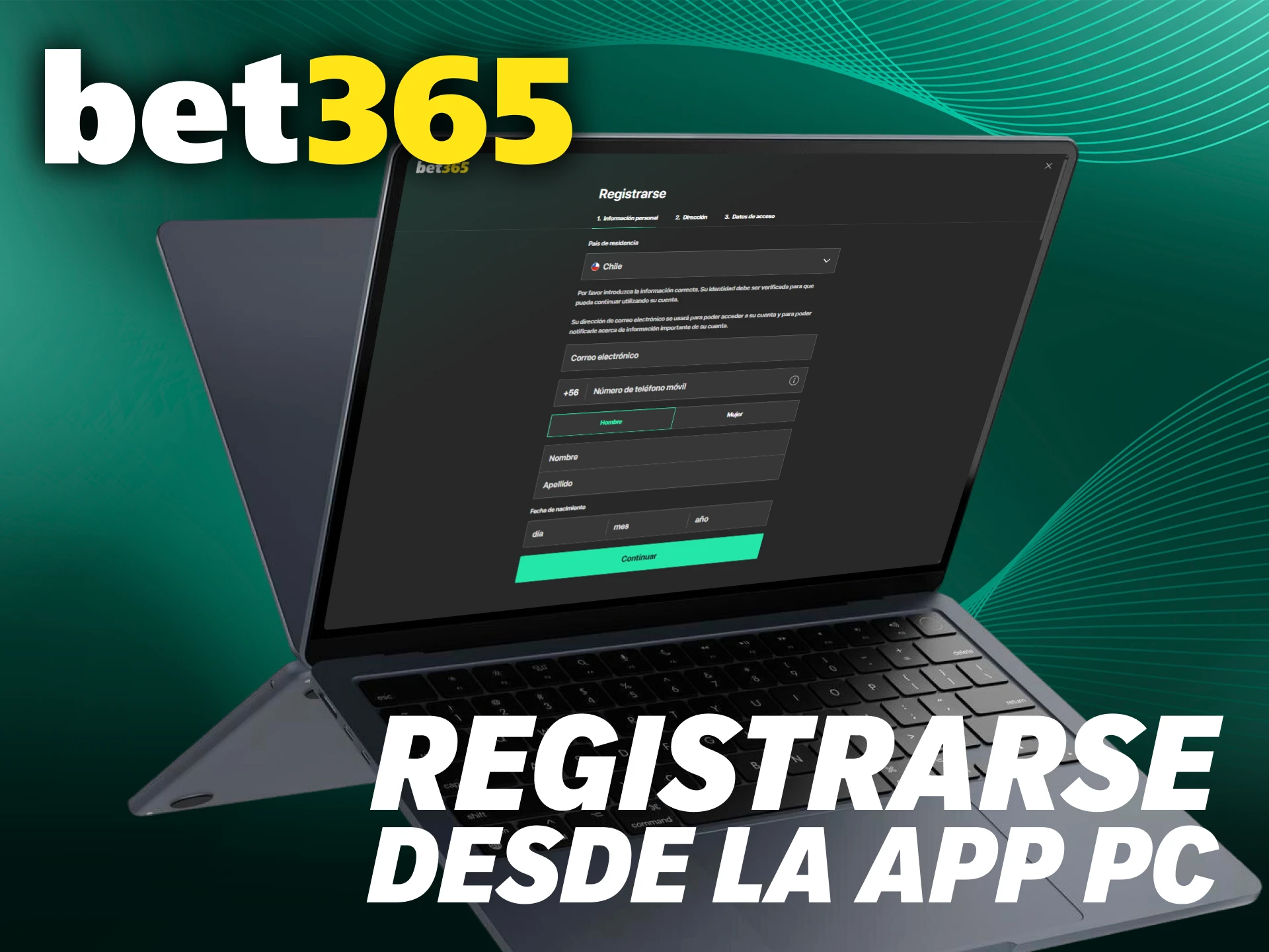 Realiza tu registro en Bet365 y aprende cómo apostar en la aplicación Bet365 PC.