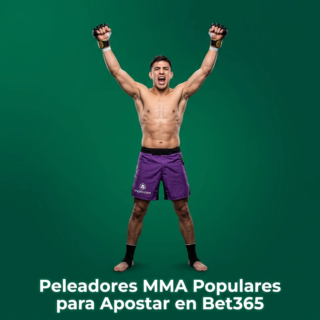 Peleadores MMA populares en Bet365: Jon Jones, Makhachev, McGregor y más con mercados de apuestas UFC