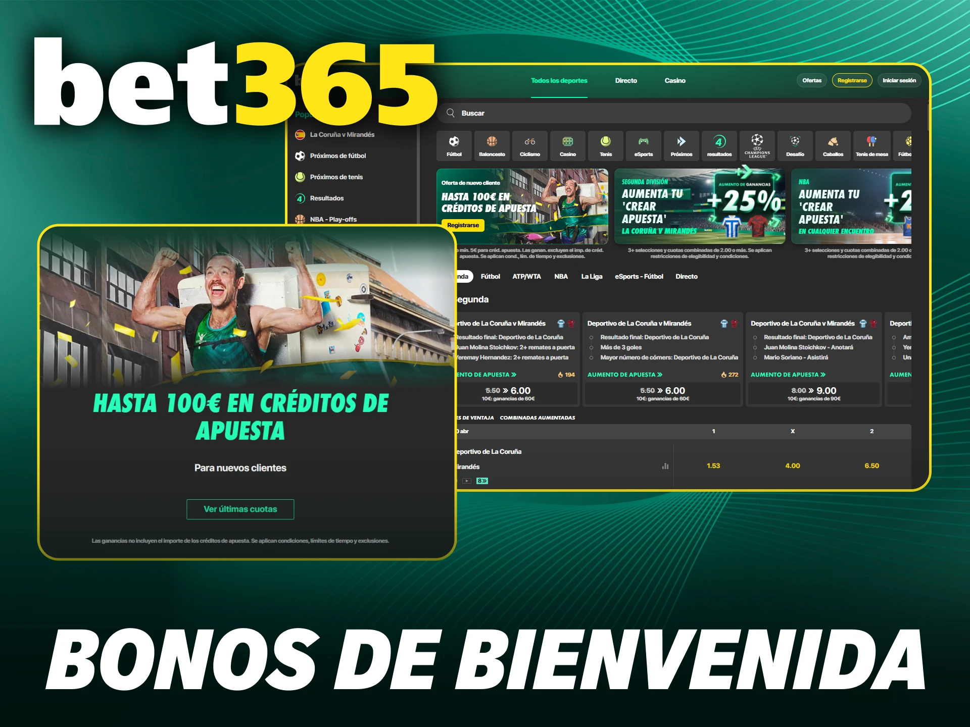 Aprovecha el Bet365 bono de bienvenida exclusivo para nuevos jugadores de Chile.