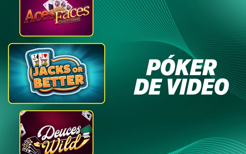 Disfruta de las mejores manos en el póker de video de Bet365 casino.