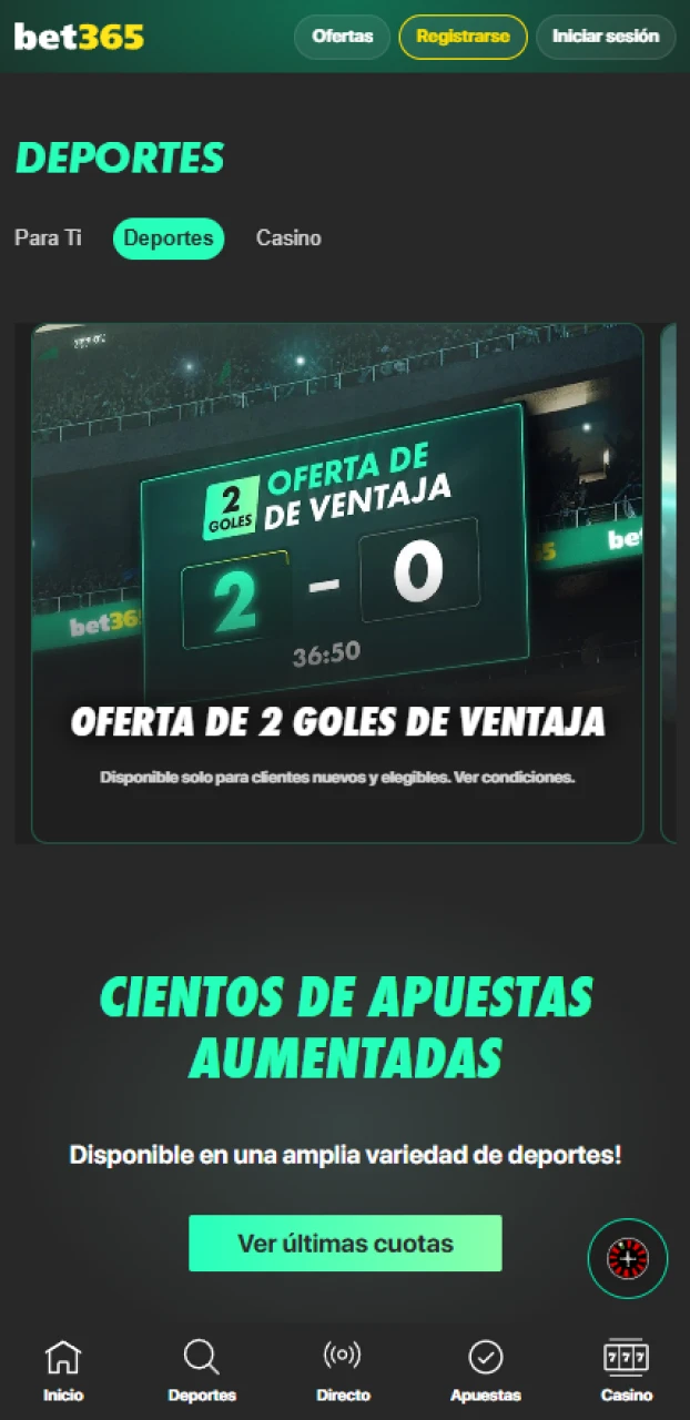 Descubre todos los Bet365 bonos activos para jugadores de Chile.