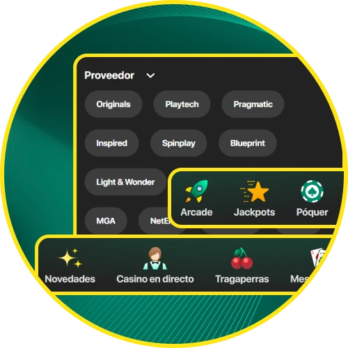 Juega en el casino con proveedores de renombre a través de Bet365.