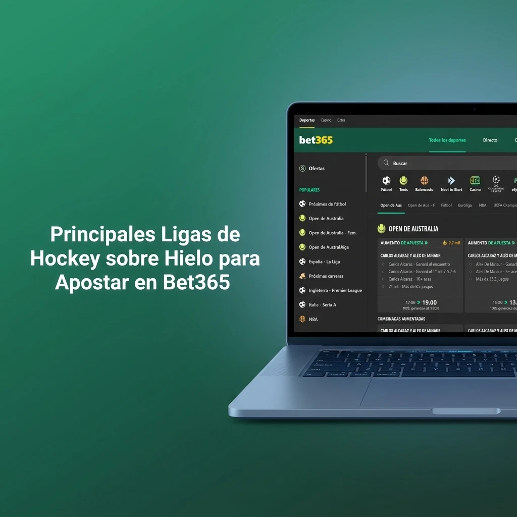 Principales ligas de hockey sobre hielo disponibles en Bet365: NHL, KHL, SHL, AHL, Liiga, DEL e IIHF