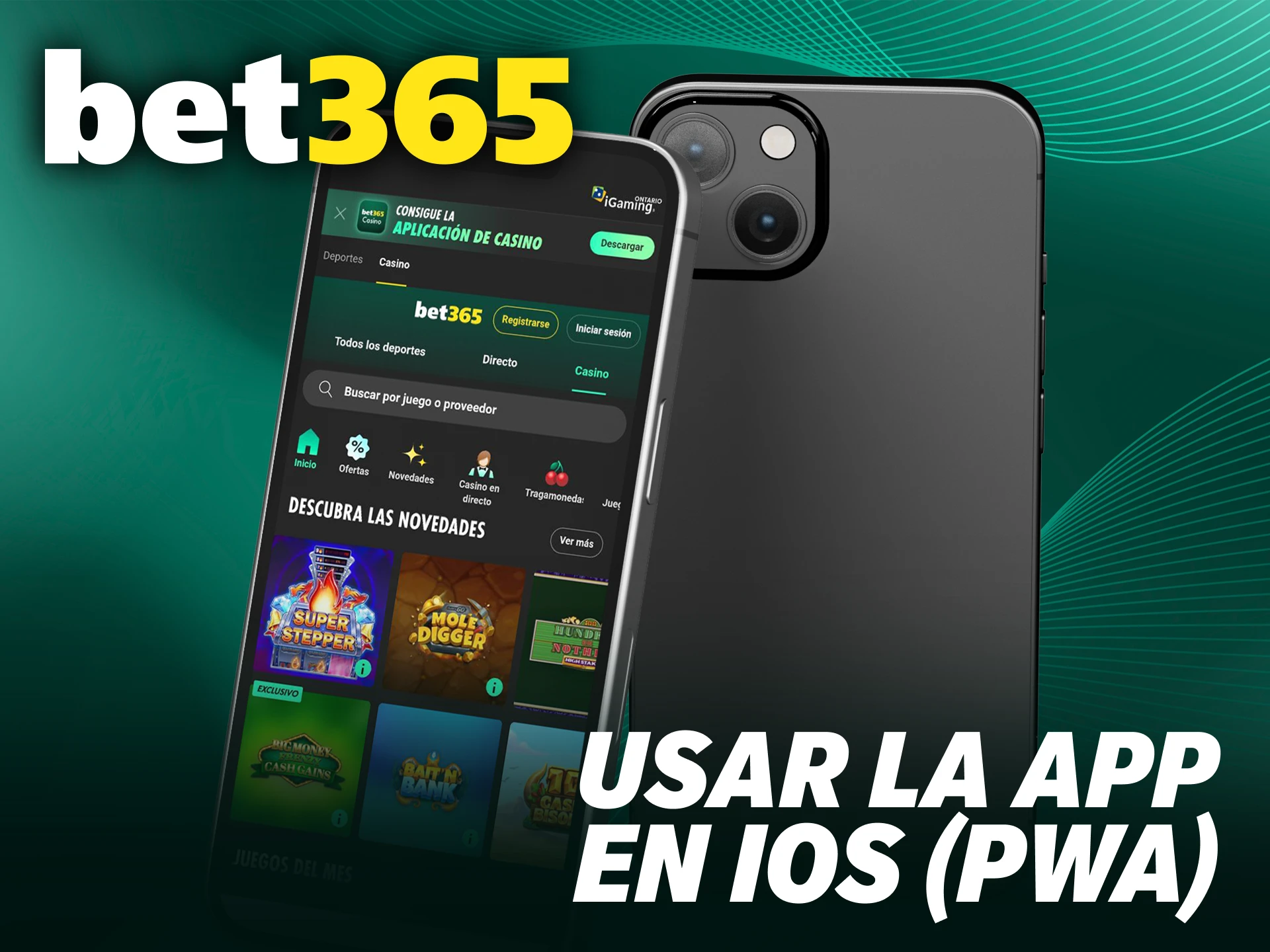 Configura el acceso directo de la aplicación Bet365 iOS con PWA versión.