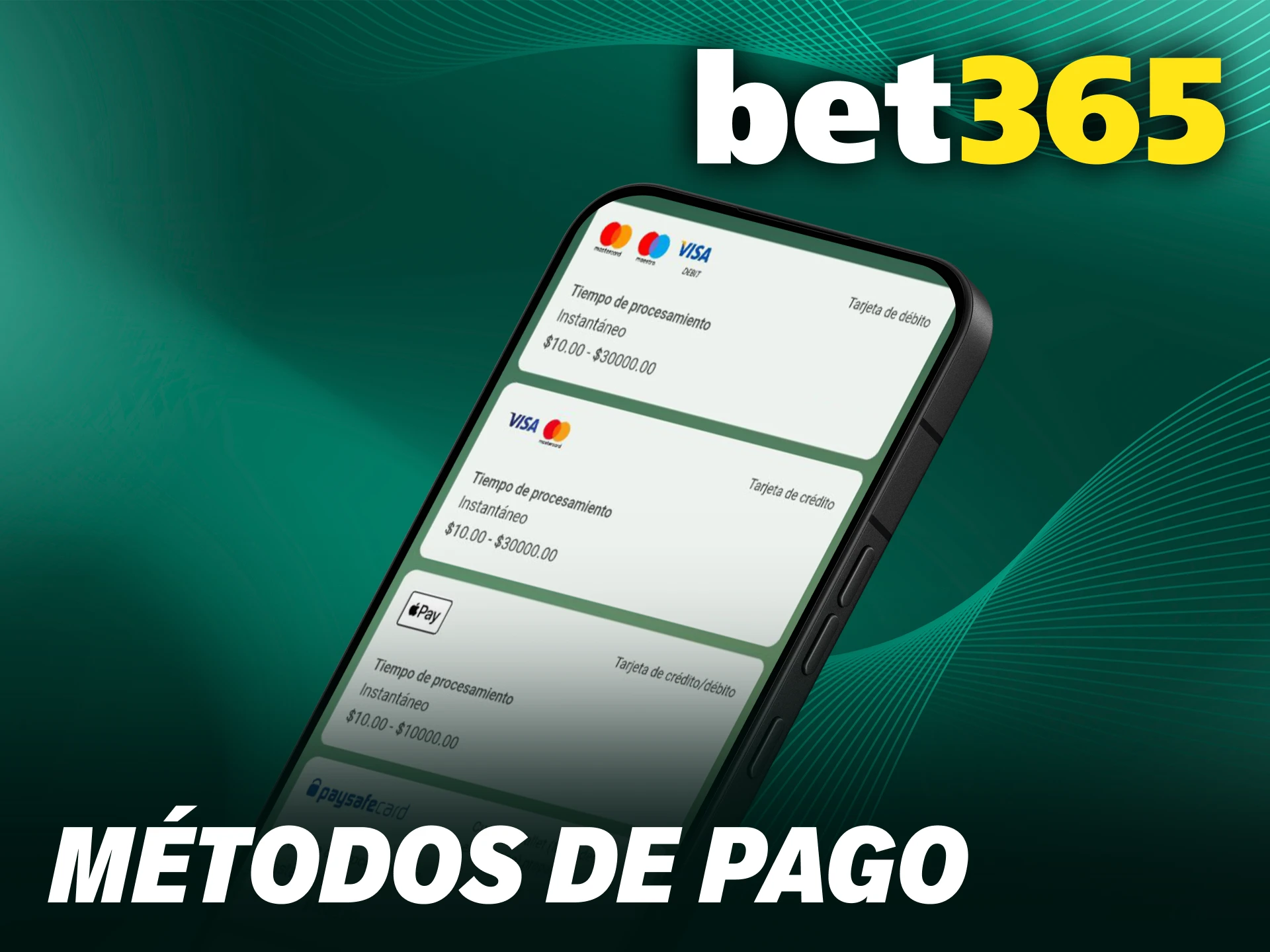 Utiliza los Bet365 métodos de pago seguros desde la aplicación PWA en Chile.