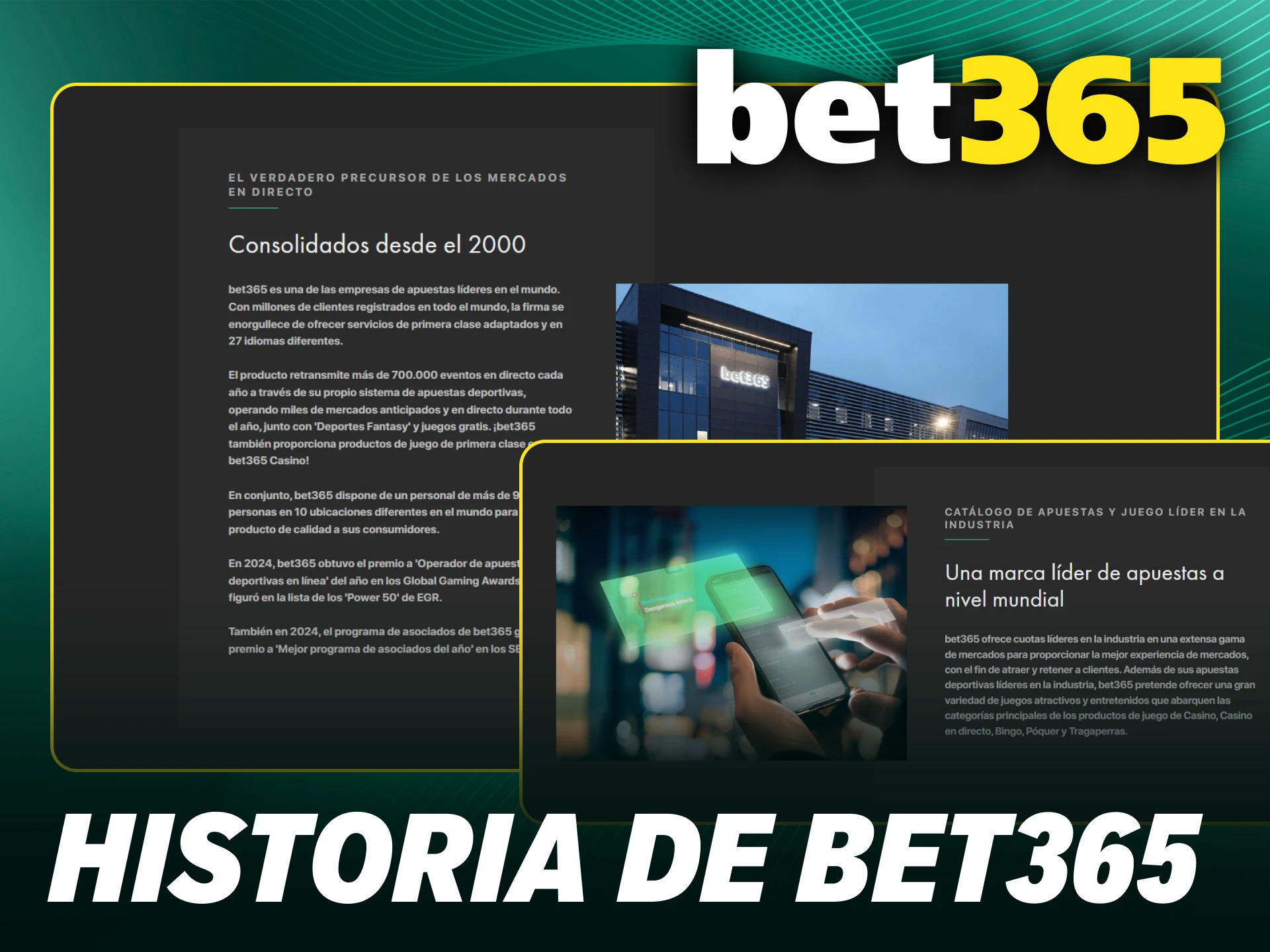 Descubre la historia y licencia de Bet365 para ganar con total confianza.
