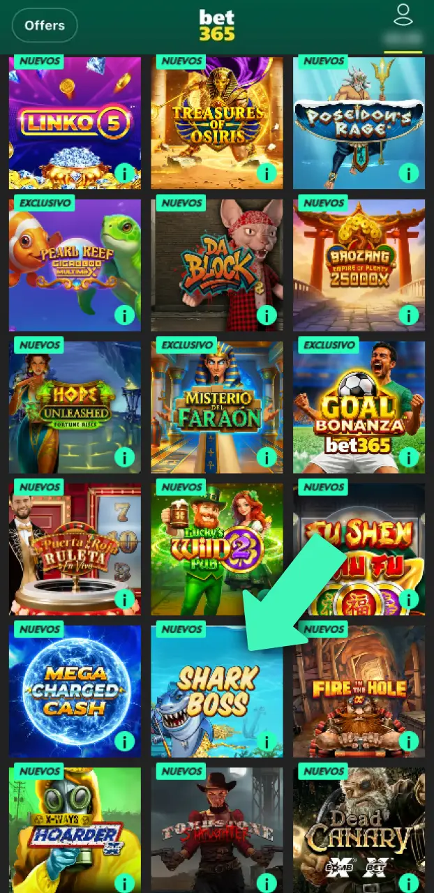 Ajusta tu apuesta y gira los rodillos de las tragamonedas en Bet365.
