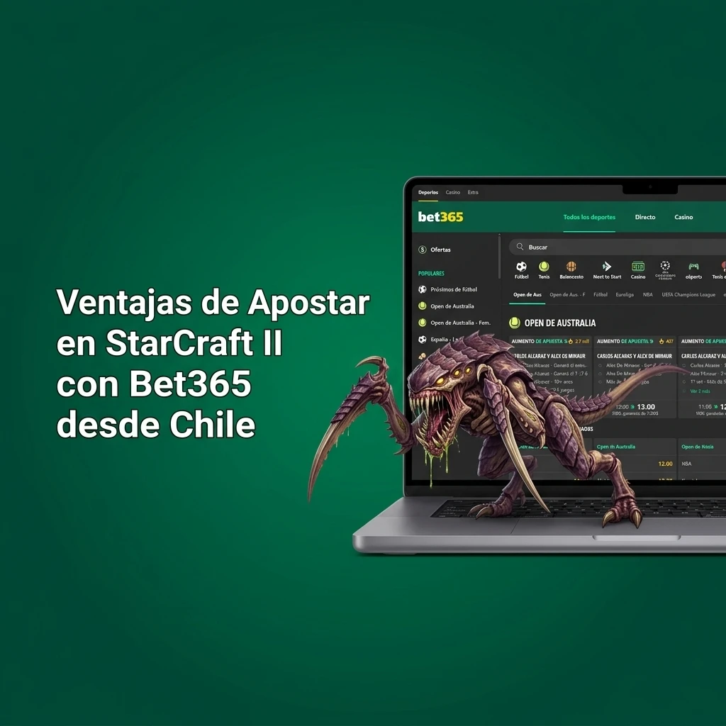 Ventajas de apostar en StarCraft II con Bet365 desde Chile: bonos, cuotas competitivas y app móvil
